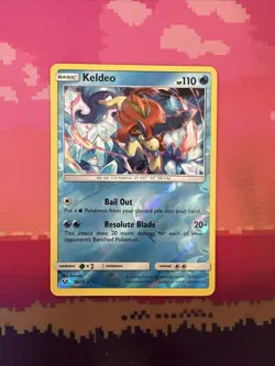 Pokemon Card Keldeo Shining Legends Reverse Holo Rare 26/73 Near Mint - Image 1