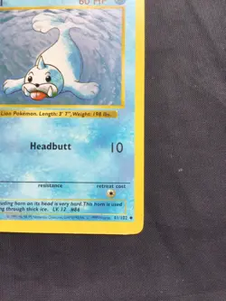 Pokemon Cards: Base Set 1st Edition Uncommon: Seel 41/102 - Image 4