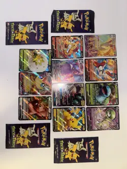 Lot Of 11 Pokemon Cards And 4 Trick Or Trade Packs - Image 1