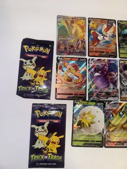 Lot Of 11 Pokemon Cards And 4 Trick Or Trade Packs - Image 2