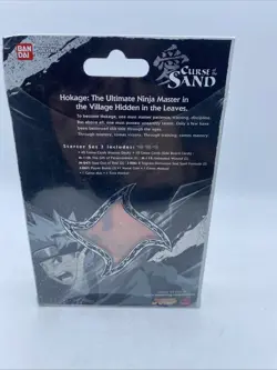 NARUTO CURSE OF THE SAND BLACK STARTER BOX DECK FOR CARD CCG TCG, FACTORY SEALED - Image 5