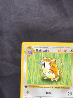 Pokemon Cards: Base Set 1st Edition Uncommon: Raticate 40/102 - Image 2