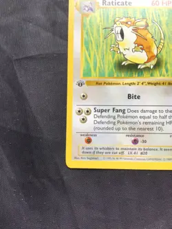 Pokemon Cards: Base Set 1st Edition Uncommon: Raticate 40/102 - Image 5