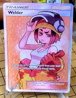 2019 Pokemon Card Trainer Welder 214/214 Unbroken Bonds Full Art Ultra Rare CRD2 - Image 1