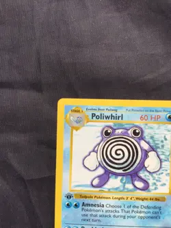 Pokemon Cards: Base Set 1st Edition Uncommon: Poliwhirl 38/102 - Image 2