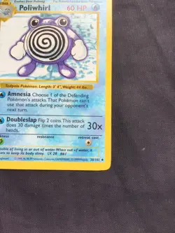 Pokemon Cards: Base Set 1st Edition Uncommon: Poliwhirl 38/102 - Image 4