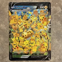 Pikachu V Union JUMBO Promo Pokemon 25th Anniversary Card BOX FRESH - Image 1