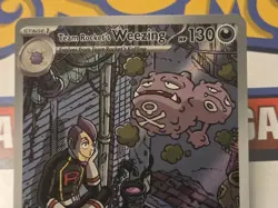 Pokemon TCG Team Rockets Weezing Card 199/182 Destined Rivals Illustration Rare - Image 2