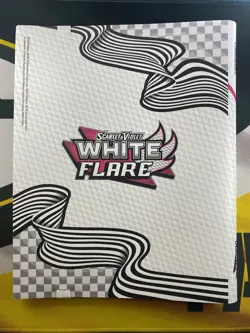 POKEMON OFFICIAL WHITE FLARE CARD BINDER *BINDER ONLY* - Image 2