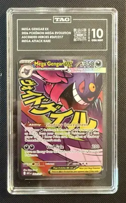 Pokemon 2026 Mega Gengar ex 269 Mega Attack Rare Ascended Heroes GEM MINT TAG 10 - Image 1