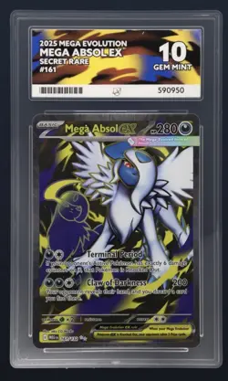 Pokemon Card Mega Absol EX 161/132 Mega Evolution ACE 10 - Image 1