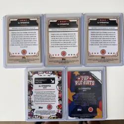 2025 Topps Chrome McDonald's All American AJ Dybantsa Lot - Image 2