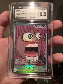 Perona OP06-021 L BASE SHOP Limited CARD COLLECTION Vol.1 CGC 8.5 - Image 1