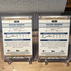 Topps 2025 Inception Dalton Rushing Los Angeles Dodgers #101 Lot of 2 Cards sp - Image 2