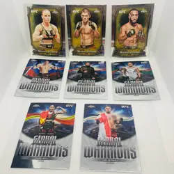 2026 Topps Chrome UFC 16 Card Insert Lot Allen & Ginter Global Warrior + More - Image 1