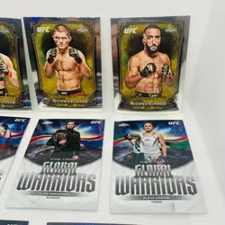2026 Topps Chrome UFC 16 Card Insert Lot Allen & Ginter Global Warrior + More - Image 3