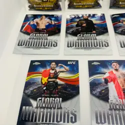 2026 Topps Chrome UFC 16 Card Insert Lot Allen & Ginter Global Warrior + More - Image 5
