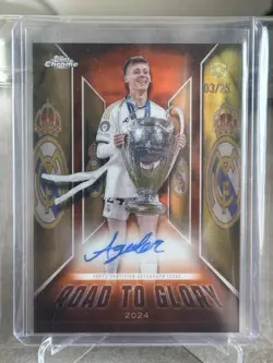 2025-26 Topps Chrome UCC Arda Guler Road To Glory Auto 03/25 - Real Madrid - Image 1