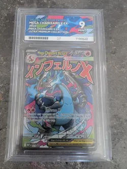 ACE 9 Mega Charizard X EX MEP 023 UPC Promo Holo Pokemon Card - Gem Mint - Image 1