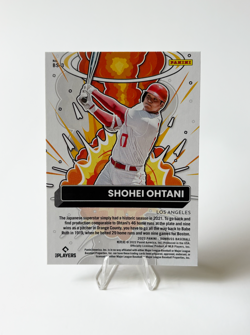 2022 Panini Donruss Shohei Ohtani #BS-3 Bomb Squad Diamond Refractor Card - Image 2