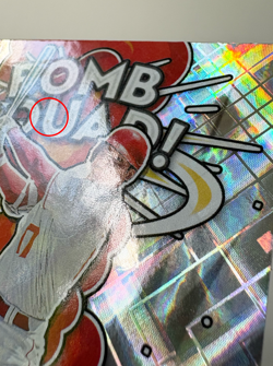 2022 Panini Donruss Shohei Ohtani #BS-3 Bomb Squad Diamond Refractor Card - Image 3