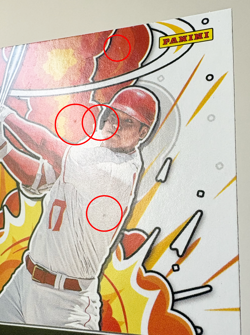 2022 Panini Donruss Shohei Ohtani #BS-3 Bomb Squad Diamond Refractor Card - Image 4