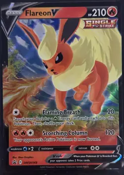 Flareon V SWSH149 Sword & Shield Promo NM Pokemon Card - Image 1