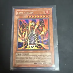 Yugioh Lava Golem PGD-107 Pharaonic Guardian Secret Rare LP - Image 1
