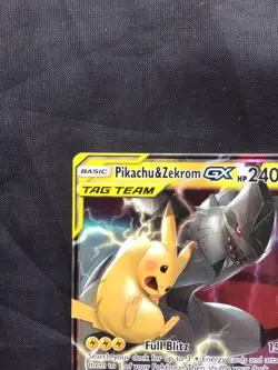 Pokemon Cards: Team Up Rare Holo: Pikachu & Zekrom GX 33/181 - Image 2