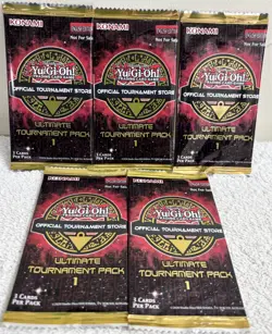 5 packs of Yugioh TCG Ultimate Tournament Pack 1 Sealed English Version - Image 1