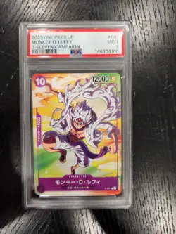 PSA 9 MINT - Monkey D. Luffy 7-Eleven Campaign 2023 One Piece Japanese - Image 1