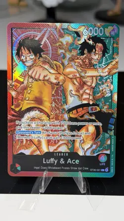 One Piece TCG Ace & Luffy ST30 Leader (Leader Only) English/Near Mint - Image 1
