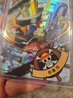 One Piece Card - Brook Manga Anime Full Art HOLO FOIL OP01 SSR09 - Image 2