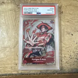 One Piece Portgas D. Ace P-028 Event Pack Vol. 1 - PSA 10 Japanese - Image 1