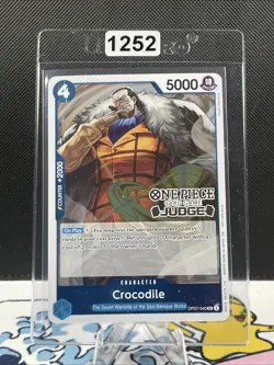 Crocodile Tournament Promo Pack Foil Stamped Judge Card Vol. 6 One Piece (1252) - Image 1