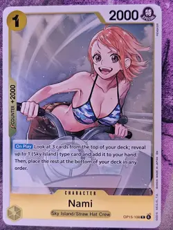 Nami OP15-108 Rare Adventure on Kami's Island One Piece Foil Near Mint - Image 1