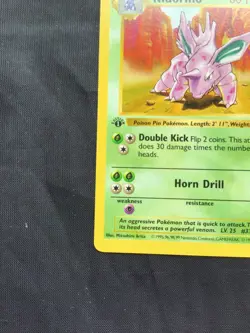 Pokemon Cards: Base Set 1st Edition Uncommon: Nidorino 37/102 - Image 5
