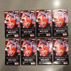 One Piece TCG OP-16 The Time of Battle Sleeved Booster Pack Lot of 8 English Sea - Image 2