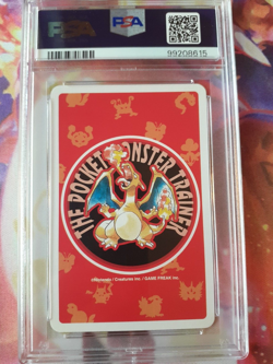 1996 Pokemon Kingler 8 of Hearts #099 Red Charizard Playing Card PSA 10 Gem Mint - Image 2