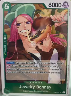 Jewelry Bonney EB03-017 x4 PLAYSET Extra Booster: One Piece Heroines Foil - Image 1