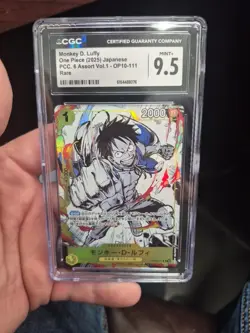 2025 ONE PIECE JP MONKEY D. LUFFY RARE OP10-111 CGC 9.5 V PT - Image 1