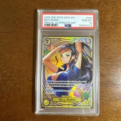 2026 One Piece EB03-055 EN Nico Robin Special Alternate Art PSA 10 GEM MINT - Image 1