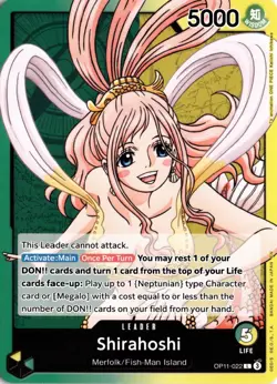 Shirahoshi (022) L A Fist of Divine Speed OP11-022 One Piece TCG - Image 1