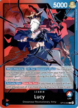 Lucy L Adventure on Kami's Island OP15-002 One Piece TCG - Image 1
