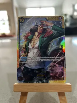 One Piece TCG Kuzan OP02-121 SEC Paramount War Secret Rare English Card NM - Image 1