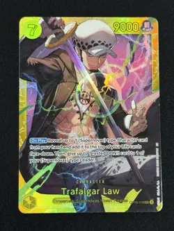 Trafalgar Law OP10-119 (Secret) Royal Blood ONE PIECE Card Near Mint - Image 1
