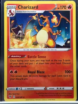 Pokemon TCG Vivid Voltage Charizard 25/185 Rare Card - Image 1