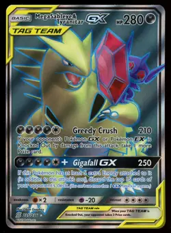 POKEMON CARD - MEGA SABLEYE & TYRANITAR GX 225/236 SUN & MOON UNIFIED MINDS - Image 1