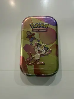 Pokemon TCG 151 Mini Tin Scarlet & Violet Meowth & Hitmonchan New & Sealed - Image 1