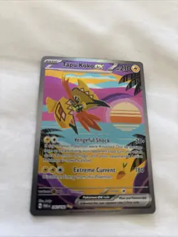 Tapu Koko EX Holo Pokemon Card 247/182 Paradox Rift Series - Image 1